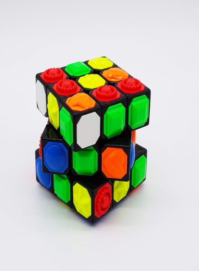 FOIBURELY 3X3x3 Magic Cube Tactile Cube for Blind 3D Embossed Braille Fingerprint Speed Cube - Image 5